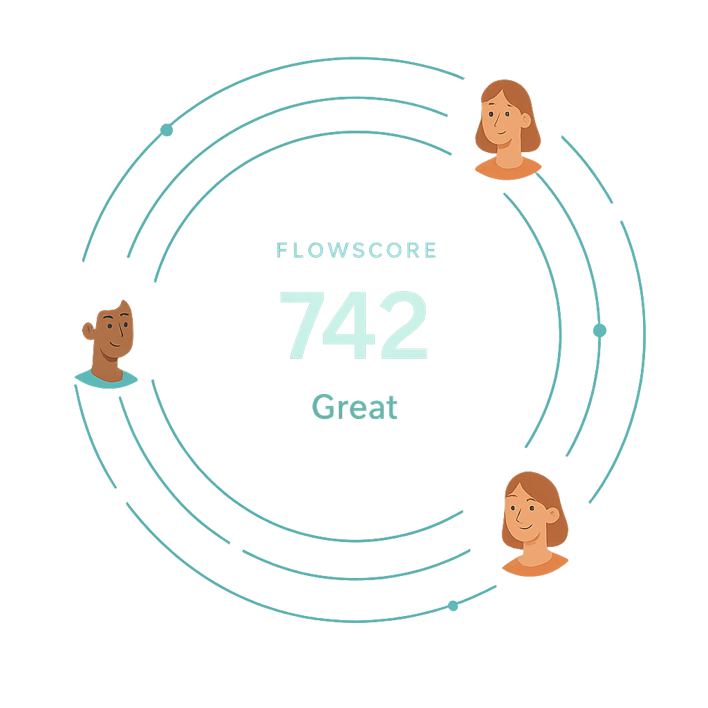FlowCircle trust network visualization